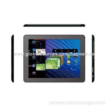 4G Tablet PCs, RK3188 Quad-core, 1.6GHz. 9.7-inch IPS HD, 1GB RAM+8GB ROM, HDMI/BT 4.0/Android 4.2.2